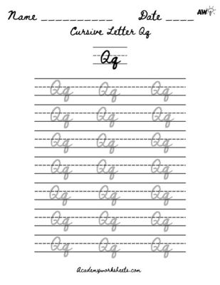 How do you make a cursive q, and why does it feel like solving a puzzle?