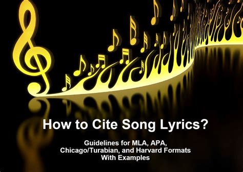 How to Cite Music Lyrics: A Comprehensive Guide with Multiple Perspectives